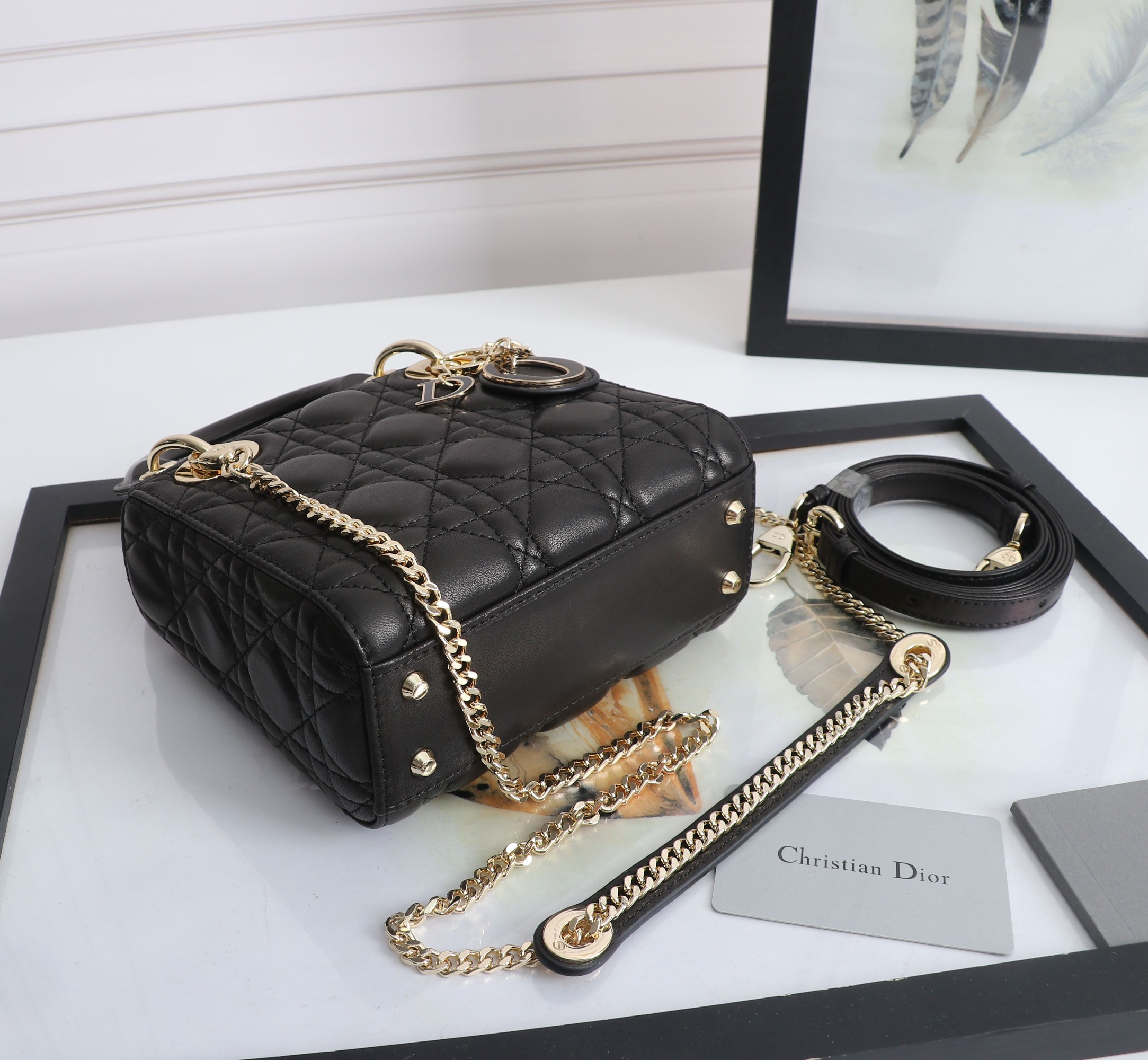 Mini Lady Dior Bag Black Cannage Lambskin